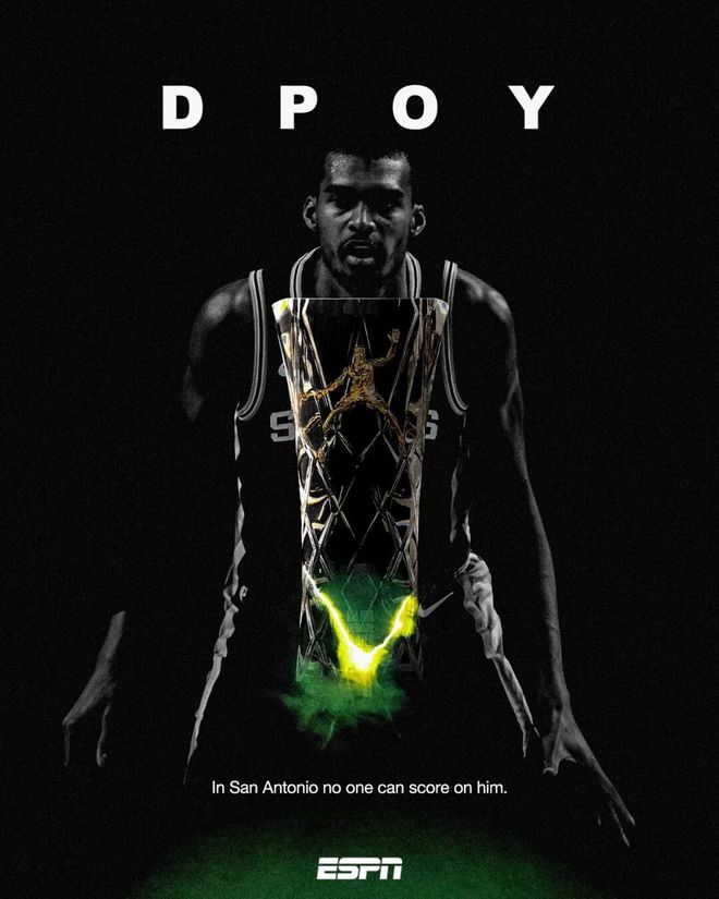 文班亚马全票当选DPOY 创历史首人纪录